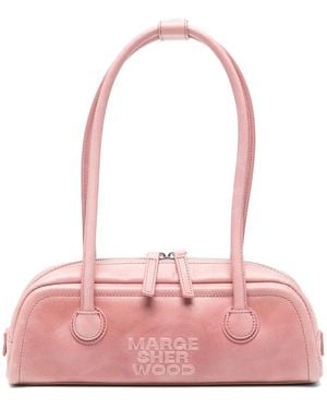Marge Sherwood Soft Boston Ew Leather Tote Bag - Pink