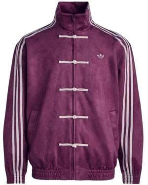 adidas Chinese Frog-Fastening Track Jacket - Purple