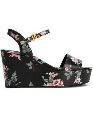 Dolce & Gabbana Sandali Wedge - Nero
