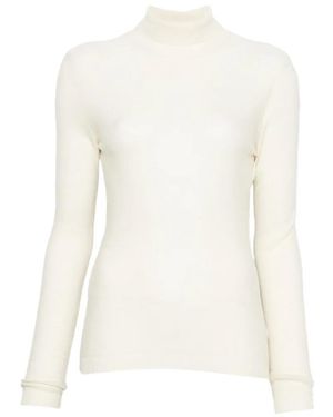 Fabiana Filippi Sequin-Embellished Roll-Neck Jumper - White