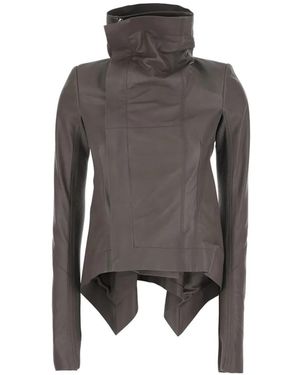 Rick Owens Naska Funnel-Neck Jacket - Grey