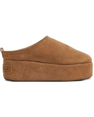 Balenciaga Alaska Platform Mules - Brown