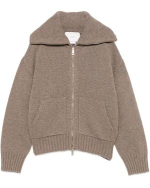 Vanisé Cardigan À Fermeture Zippée - Brown