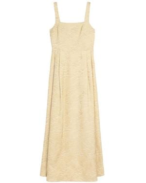 Momoní Sonora Jacquard Square-Neck Dress - White