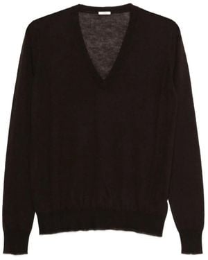 JOSEPH Jersey Con Cuello En V - Negro