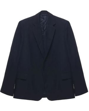 Carven Double-Breasted Wool Jacket - Blue