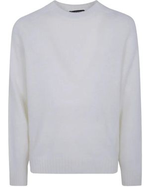 FILIPPO DE LAURENTIIS Round-Neck Wool Jumper - Grey