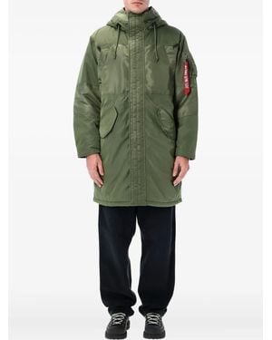 Alpha Industries Studio Field Parka Coat - Green