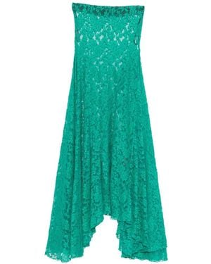 BARBARA BOLOGNA Floral-Lace Asymmetric Skirt - Green