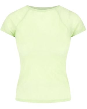 Paloma Wool Camiseta Con Logo Bordado - Amarillo