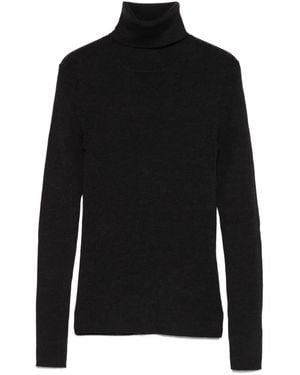 P.A.R.O.S.H. Ribbed Turtleneck Jumper - Black