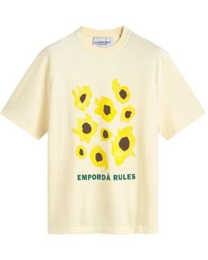 LES HÉRITIERS X Mas Sorrer Girasols Floral-Print T-Shirt - Yellow