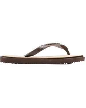 Havaianas Tongs À Plaque Logo - Brown