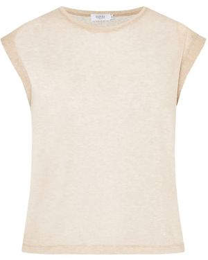 Barba Napoli Cap-Sleeve T-Shirt - Natural