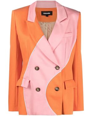 Ahluwalia Madhu Two-Tone Blazer - Pink
