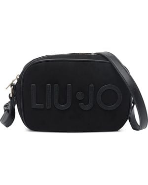 Liu Jo Logo-Appliqué Shoulder Bag - Black