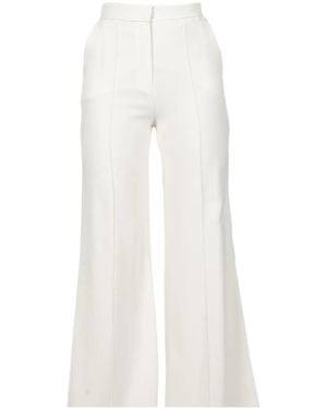 Elie Saab Cady-Texture Pants - White