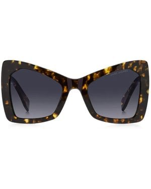 Marc Jacobs Tortoiseshell-Effect Sunglasses - Black