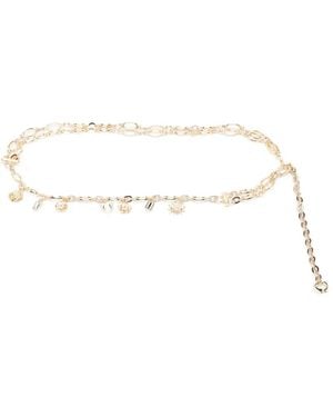 Maje Char-Detail Chain Belt - Natural