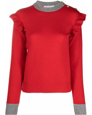 Philosophy Di Lorenzo Serafini Two-Tone Ruffled Jumper - Red