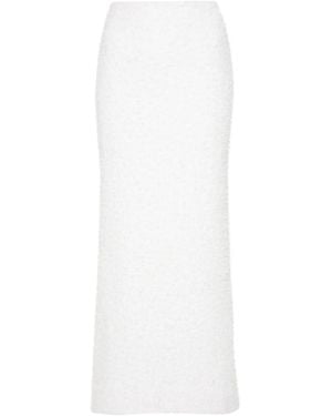 Balenciaga メタリック スカート - ホワイト