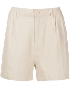 Osklen Pleat-Detail Chino Shorts - Natural