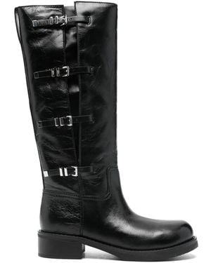 MICHAEL Michael Kors 44Mm Darrington Leather Boots - Black