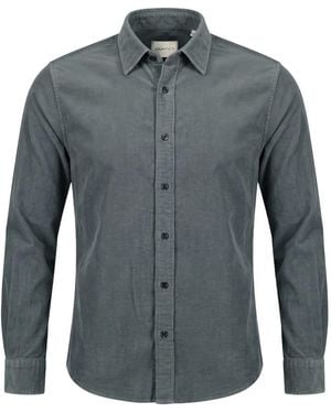 GANT Long-Sleeve Corduroy Shirt - Gray