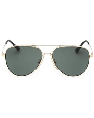 Emporio Armani Lunettes De Soleil À Monture Pilote - Green
