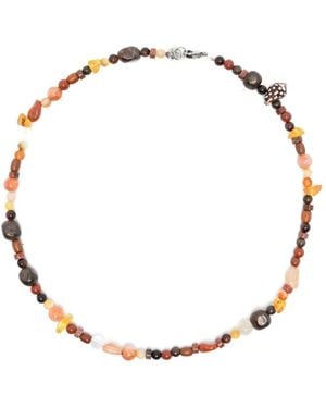 COLLANINE COLORATE Terra Beaded Necklace - Metallic