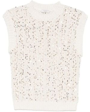 Peserico Débardeur À Sequins - White