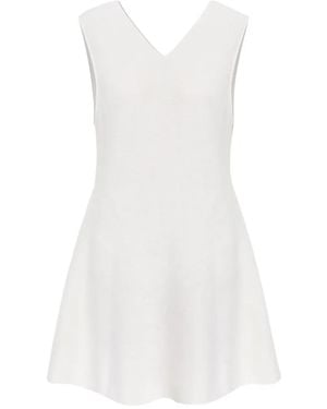 Lisa Yang Nyna V-Neck Mini Dress - White