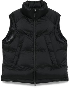 Y-3 Quilted High-Neck Vest - Black