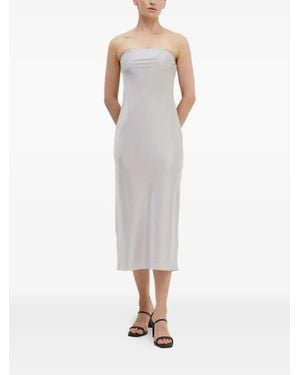 Samsøe & Samsøe Strapless Midi Dress - White