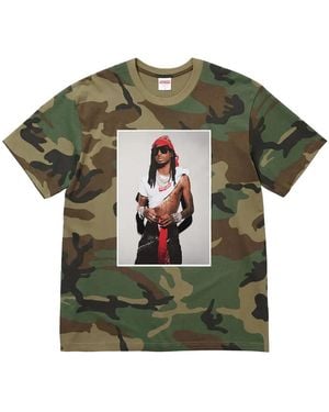 Supreme Stadium Playboi Carti "Camo" T-Shirt - Green