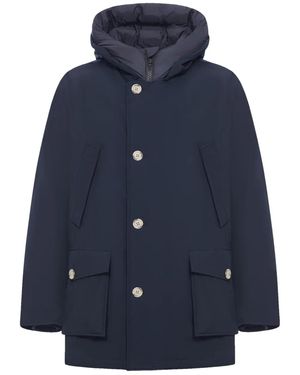 Woolrich Parka Artic con bolsillos de solapa - Azul