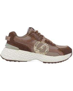 No Name Carter 2.0 Glitter-Logo Sneakers - Brown