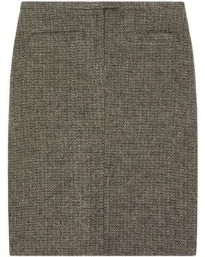 Courreges Textured Mini Skirt - Grey