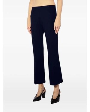 Liviana Conti Pantalon Court À Taille Haute - Blue