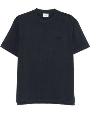Autry Logo Cotton T-Shirt - Blue