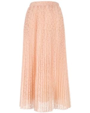 Ermanno Scervino Pleated Midi Skirt - White