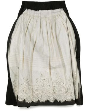 IA London Graphic-Print Skirt - Natural