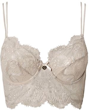 Twinset Bustino Con Ricamo - Neutro