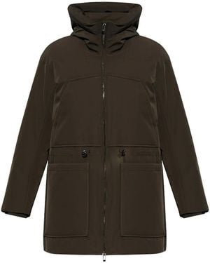 Emporio Armani Piumino Con Cappuccio - Grigio