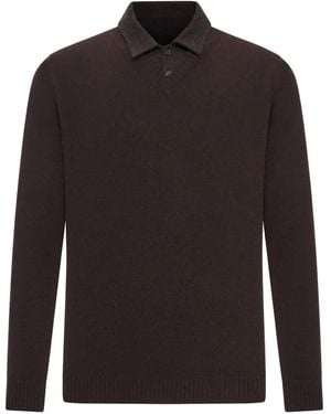 Roberto Collina Cotton-Piquet Polo Shirt - Brown