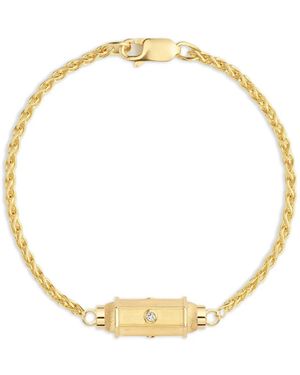 Marie Lichtenberg 18K Micro Coco Diamond Bracelet - Metallic