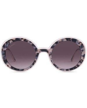 Lancel Josephine Round Sunglasses - Purple