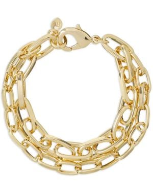 Roxanne Assoulin Paperclip Double Bracelet - Metallic