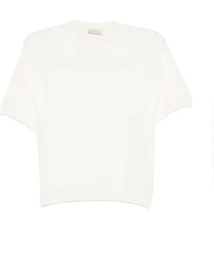 Momoní Camiseta Con Cuello Redondo - Blanco