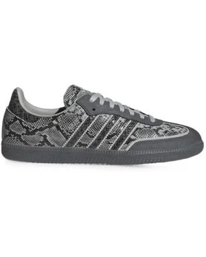 adidas Samba Snake-Effect Trainers - Grey